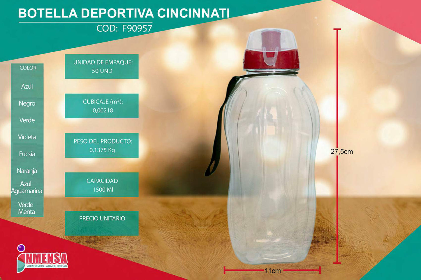 BOTELLA DEPORTIVA CINCINNATI