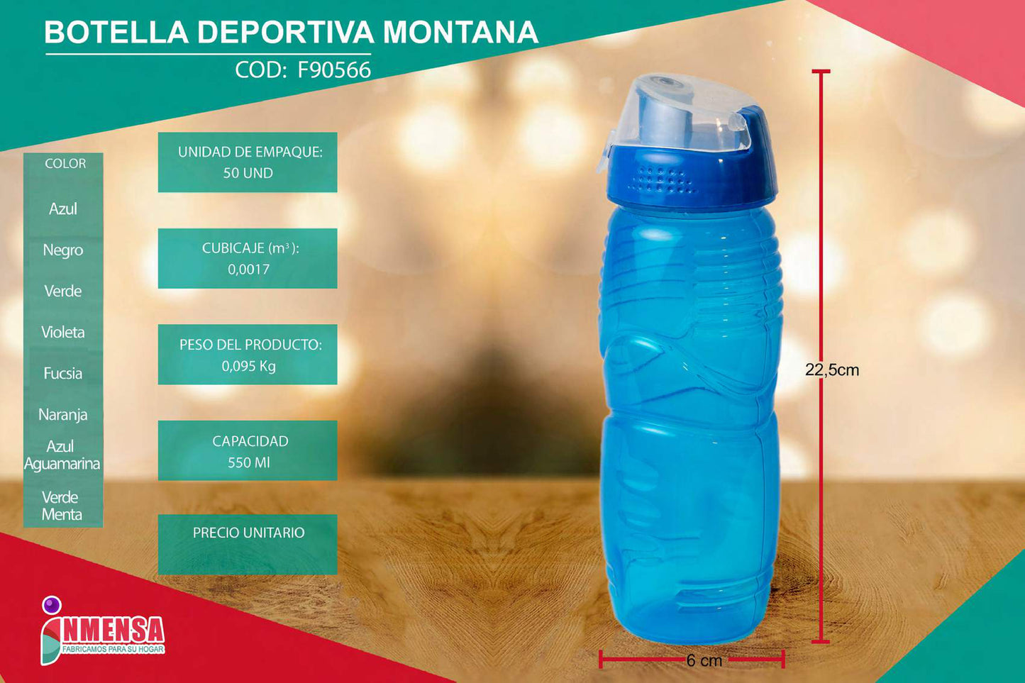 BOTELLA DEPORTIVA MONTANA