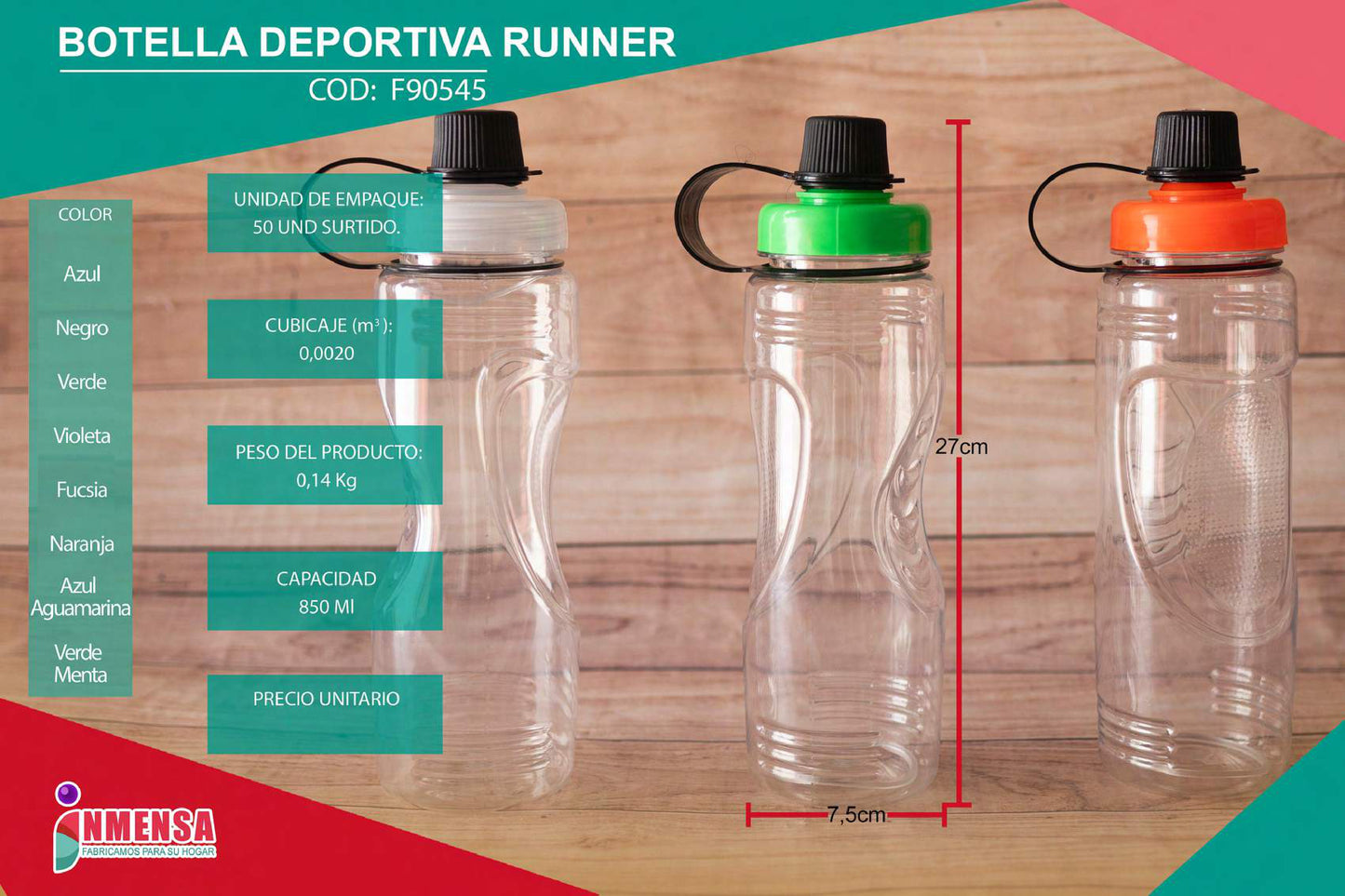 BOTELLA DEPORTIVA RUNNER