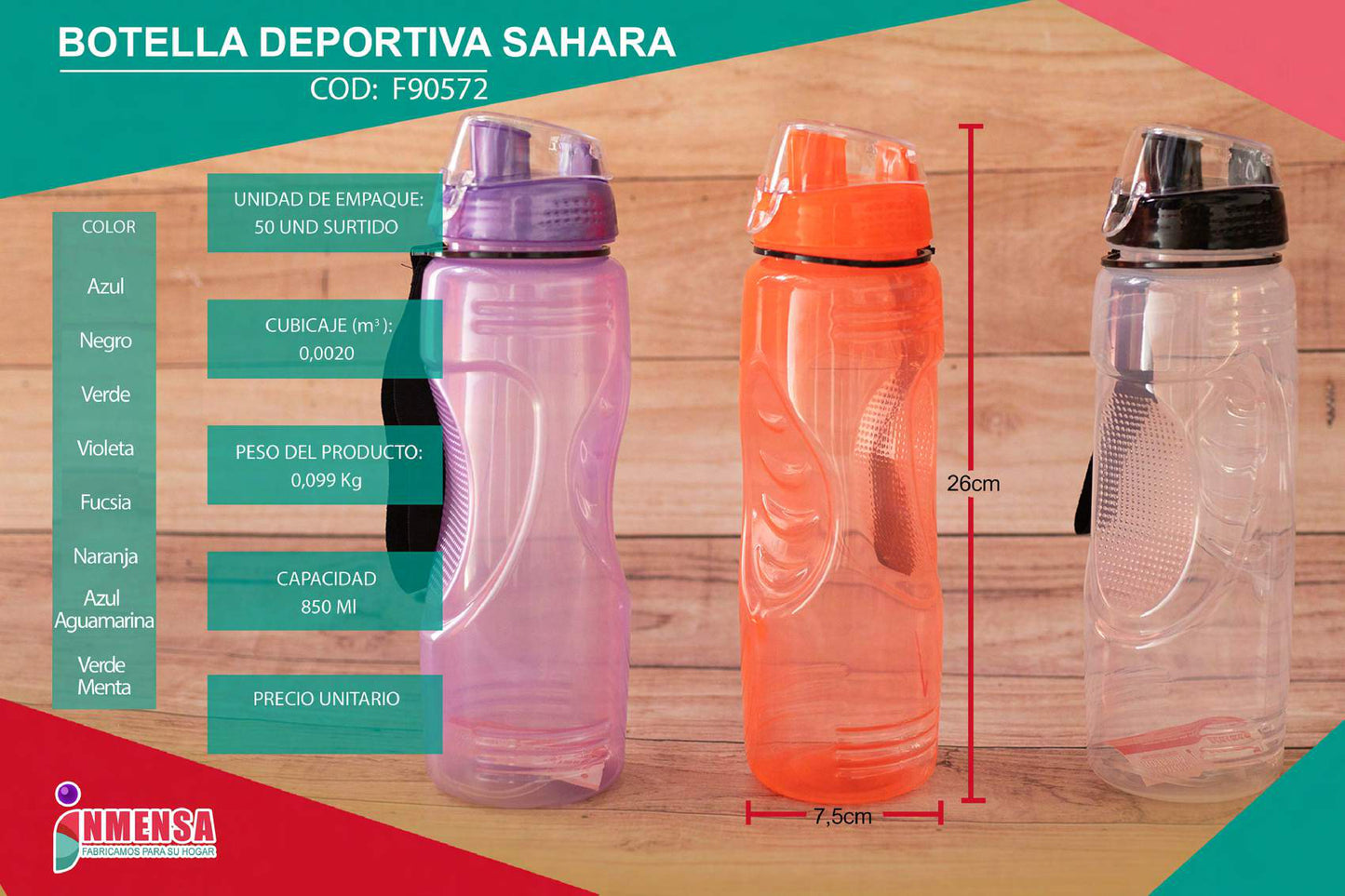 BOTELLA DEPORTIVA SAHARA