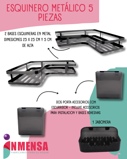 ESQUINERO PARA BAÑO x5 PIEZAS
