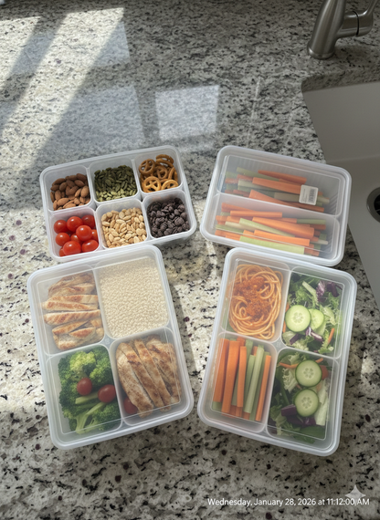 JUEGO DE ORGANIZACIÓN DE NEVERA CON TAPAS, DIVISIONES Y ESCURRIDOR x4