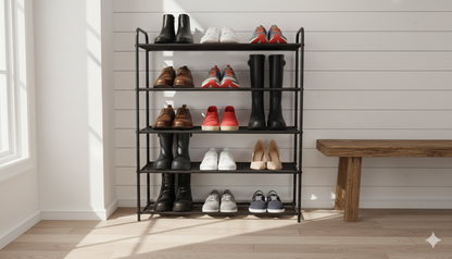 ZAPATERO METALICO FINO 4 PISOS