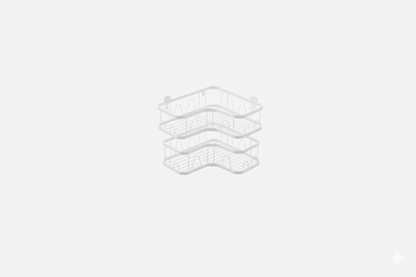 ORGANIZADOR DE BAÑO DE METAL x2 PIEZAS