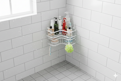 ORGANIZADOR DE BAÑO DE METAL x2 PIEZAS