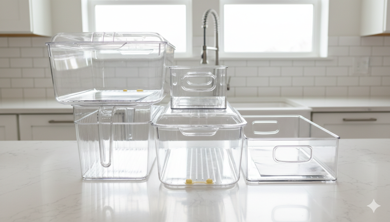 JUEGO DE ORGANIZACIÓN DE NEVERA x5 (3 CON TAPA)