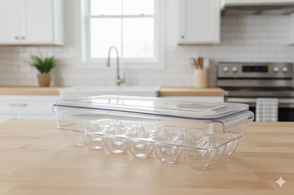 ORGANIZADOR DE HUEVOS CON TAPA