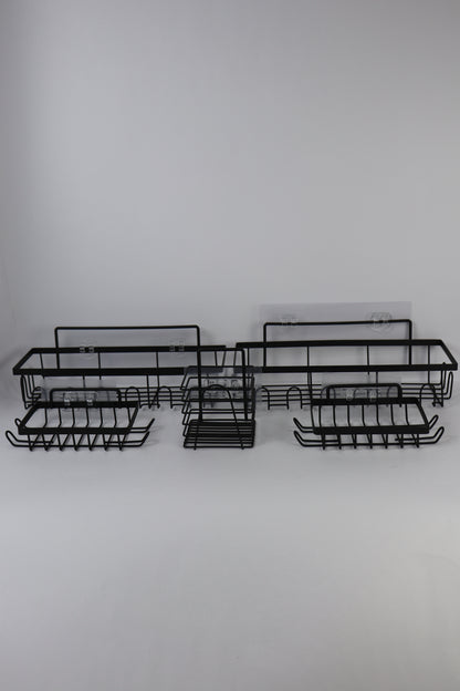 ORGANIZADOR DE BAÑO EN METAL x5 PIEZAS