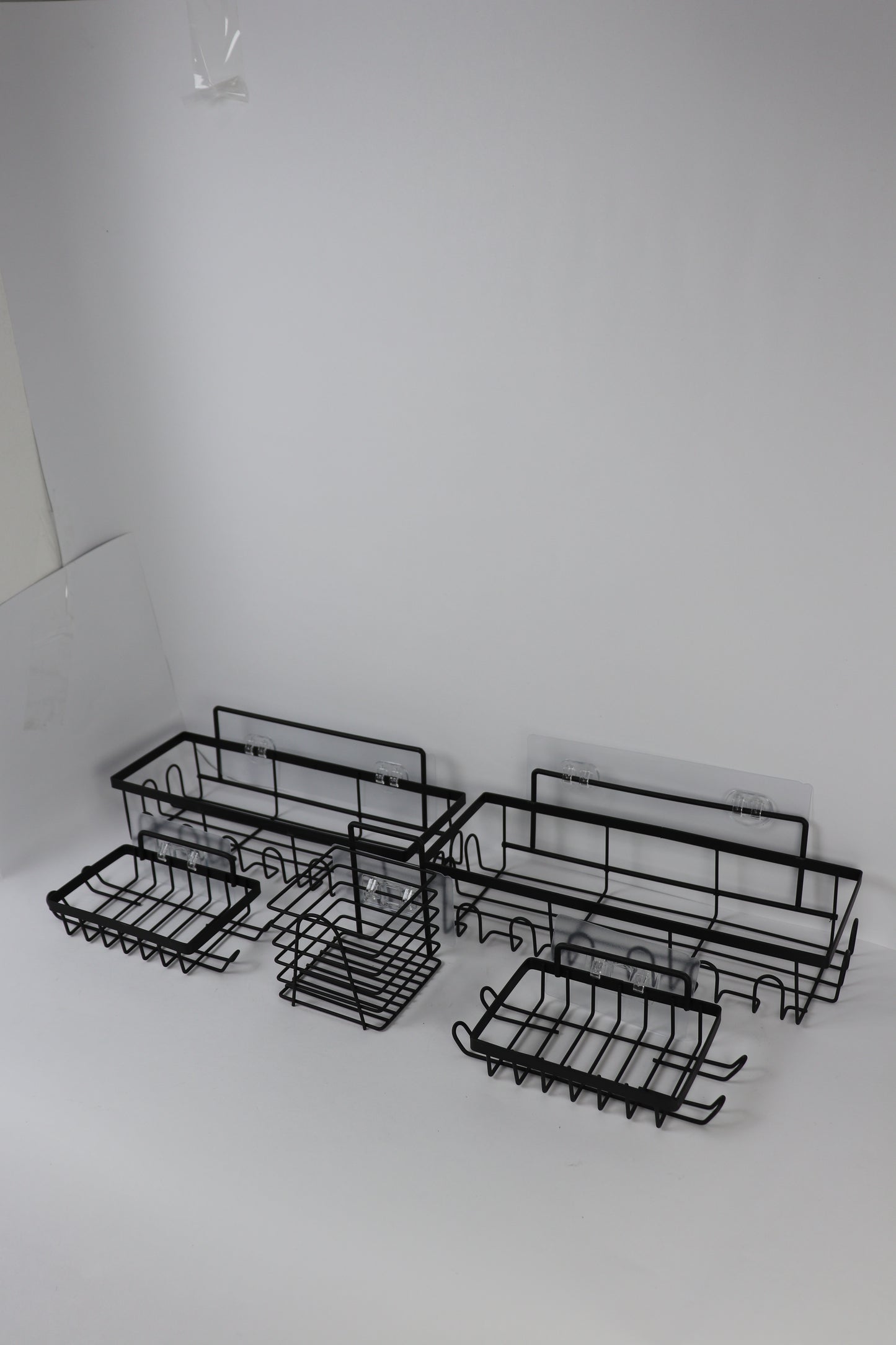 ORGANIZADOR DE BAÑO EN METAL x5 PIEZAS