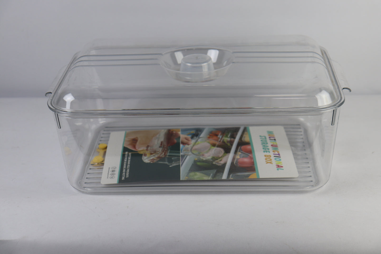 JUEGO ORGANIZADOR DE NEVERA CON TAPA x3