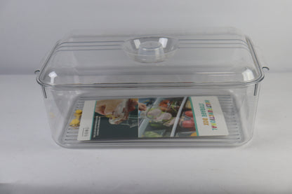 JUEGO ORGANIZADOR DE NEVERA CON TAPA x3