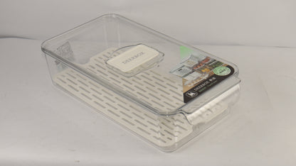 JUEGO ORGANIZADOR PARA NEVERA CON ESCURRIDOR x3