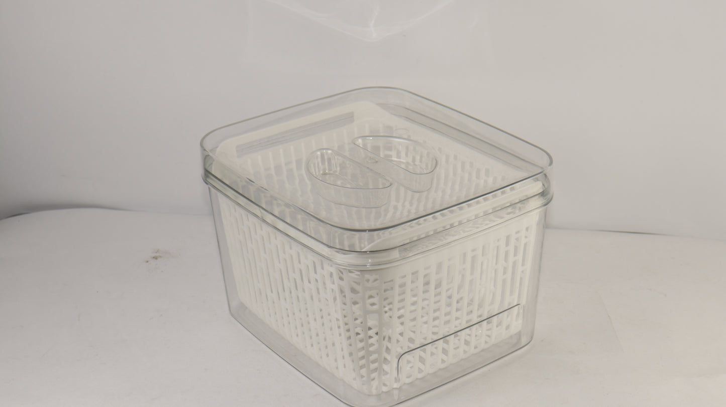 JUEGO ORGANIZADOR PARA NEVERA CON ESCURRIDOR x3