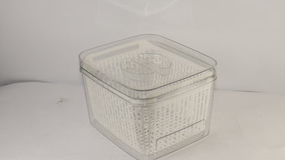 JUEGO ORGANIZADOR PARA NEVERA CON ESCURRIDOR x3