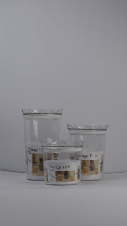 JUEGO DE RECIPIENTES REDONDOS CON TAPA x3