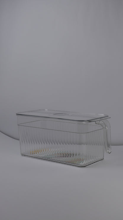 JUEGO ORGANIZADOR DE NEVERA CON TAPA x3