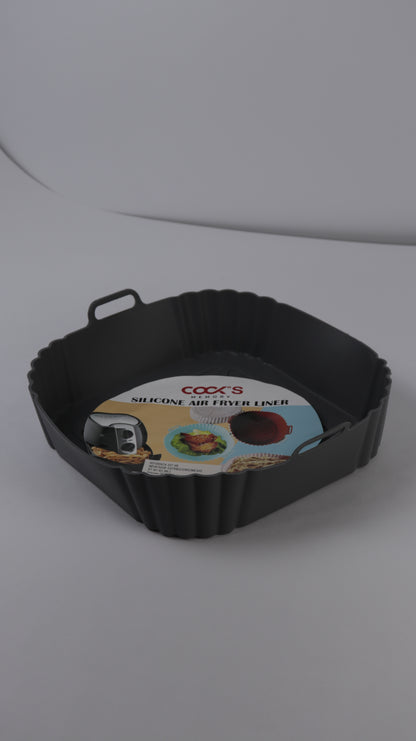 SET DE PROTECTORES EN SILICONA CUADRADOS PARA FREIDORA DE AIRE x2