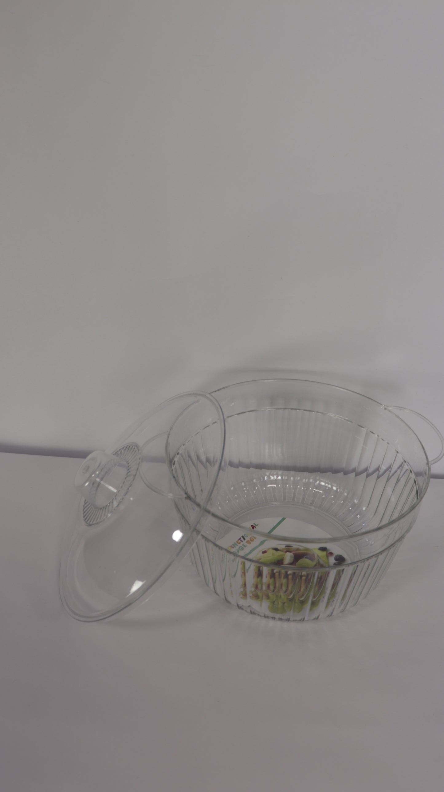 JUEGO DE RECIPIENTES REDONDOS CON TAPA x3