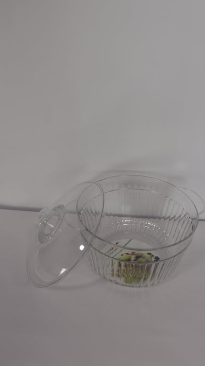 JUEGO DE RECIPIENTES REDONDOS CON TAPA x3