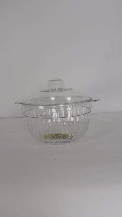 JUEGO DE RECIPIENTES REDONDOS CON TAPA x3