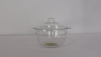 JUEGO DE RECIPIENTES REDONDOS CON TAPA x3