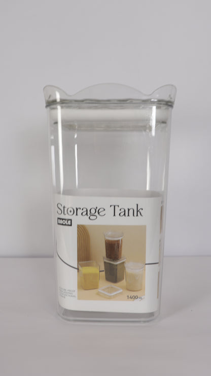 JUEGO DE RECIPIENTES CUADRADOS CON TAPA x3