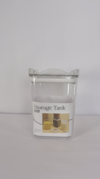 JUEGO DE RECIPIENTES CUADRADOS CON TAPA x3