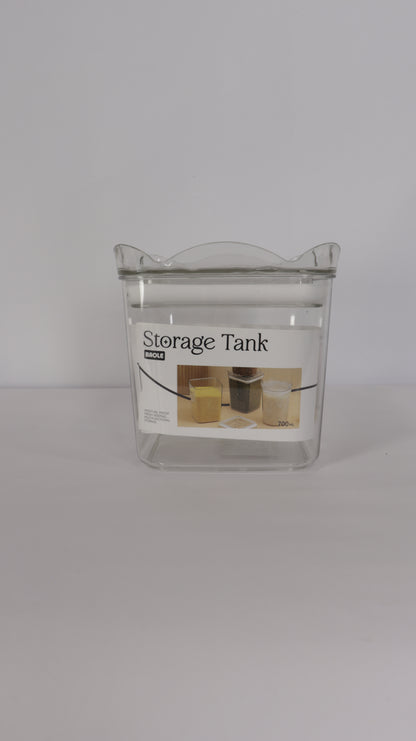 JUEGO DE RECIPIENTES CUADRADOS CON TAPA x3