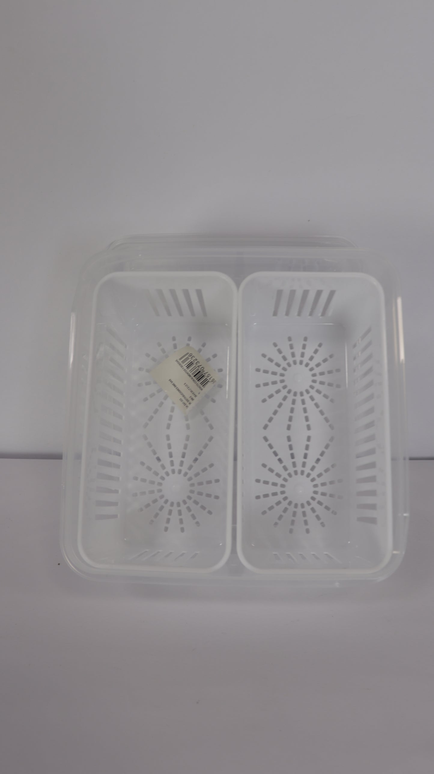 JUEGO ORGANIZADOR PARA NEVERA CON TAPA, DIVISIONES Y ESCURRIDOR x3