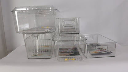 JUEGO DE ORGANIZACIÓN DE NEVERA x5 (3 CON TAPA)