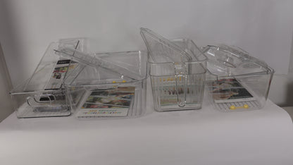 JUEGO DE ORGANIZACIÓN DE NEVERA x5 (3 CON TAPA)