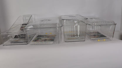 JUEGO DE ORGANIZACIÓN DE NEVERA x5 (3 CON TAPA)