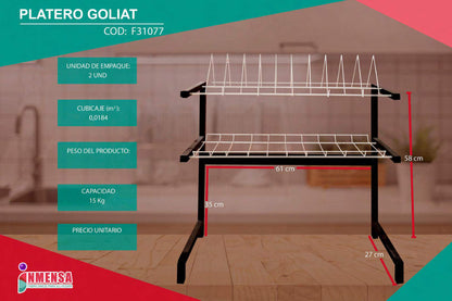 PLATERO GOLIAT 2 NIVELES