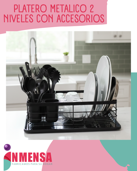 PLATERO METALICO 2 NIVELES
