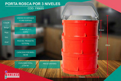 PORTA ROSCA 3 NIVELES