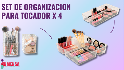 SET DE ORGANIZACIÓN PARA TOCADOR x4