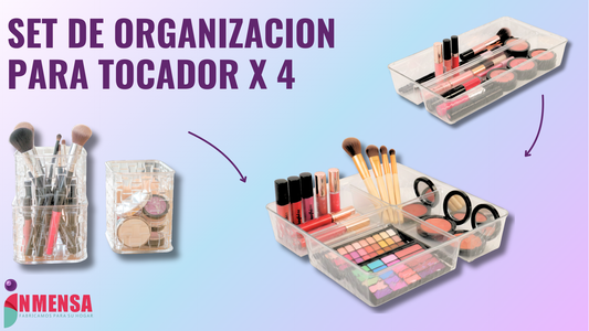 SET DE ORGANIZACIÓN PARA TOCADOR x4